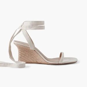 Reformation Alessa wedge with linen straps